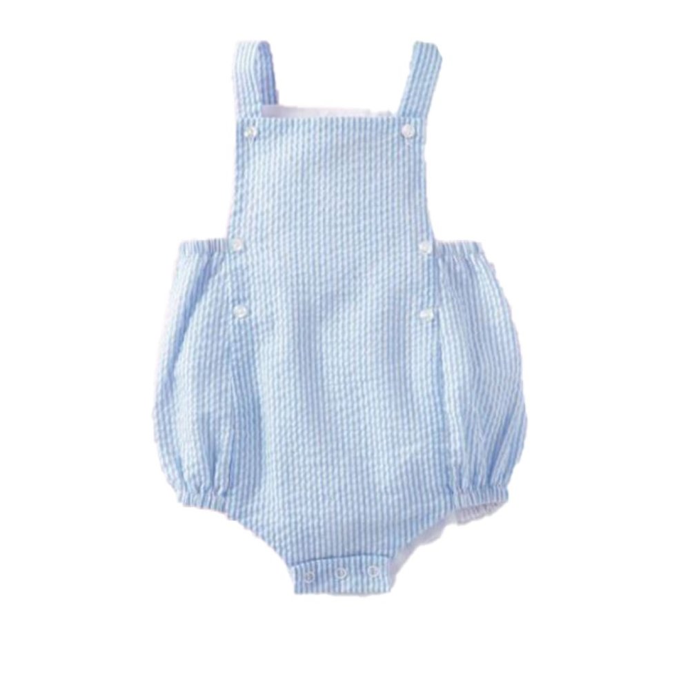 MUD PIE Blue Seersucker Bubble (Gender Neutral) NWT